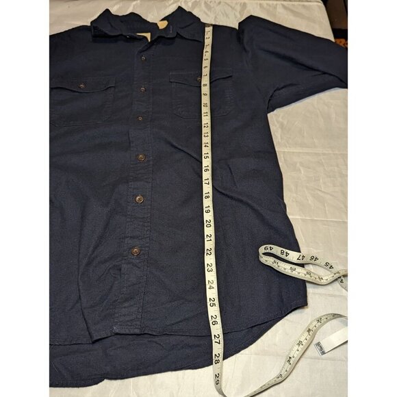 RedHead Shirt Mens Large L Blue Long Sleeve Button Up Pockets Outdoors Hiking - Picture 10 of 12